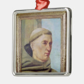 Hoofd van een monnik metalen ornament (Links)