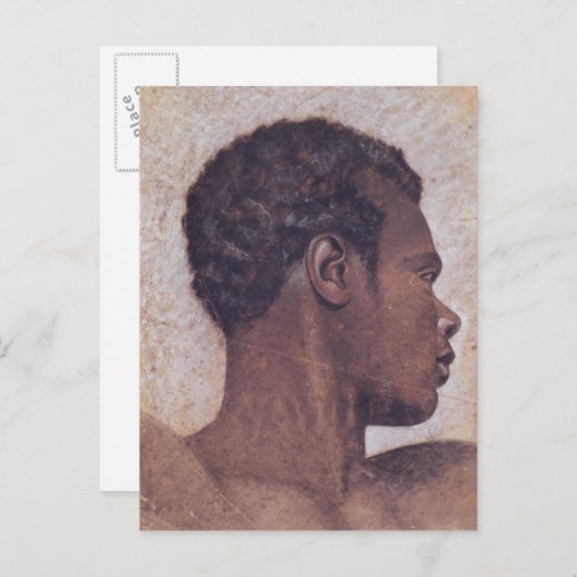 Hoofd van een neger briefkaart (Voorkant / Achterkant)