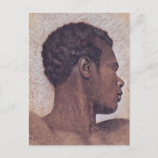 Hoofd van een neger briefkaart (Voorkant)