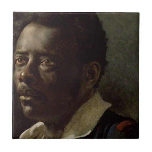 Hoofd van een neger tegeltje (Voorkant)