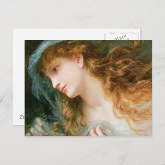 Hoofd van een nimf briefkaart (Voorkant / Achterkant)