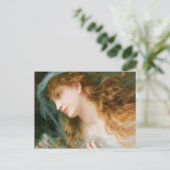 Hoofd van een nimf briefkaart (Staand voorkant)