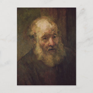 Hoofd van een oud Man, c.1650 Briefkaart