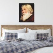 Hoofd van een oud Man Canvas Afdruk (Insitu (Slaapkamer))