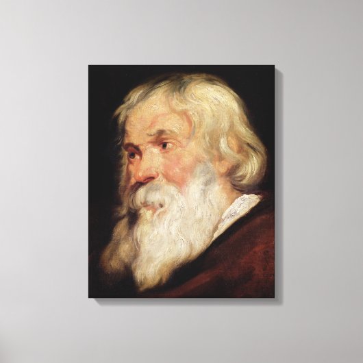 Hoofd van een oud Man Canvas Afdruk (Voorkant)