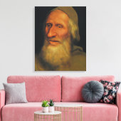 Hoofd van een oud Man (door Quentin Metsys) Canvas Afdruk (Insitu (Woonkamer))