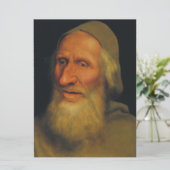 Hoofd van een oud Man (door Quentin Metsys) Kaart (Staand voorkant)