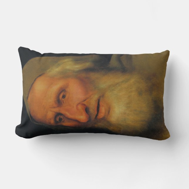 Hoofd van een oud Man (door Quentin Metsys) Kussen (Voorkant)