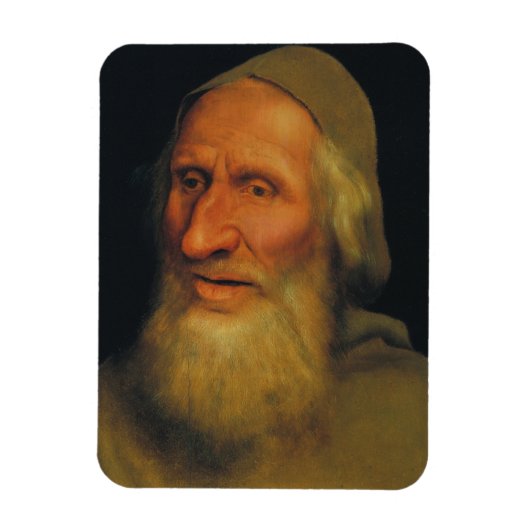 Hoofd van een oud Man (door Quentin Metsys) Magneet (Verticaal)