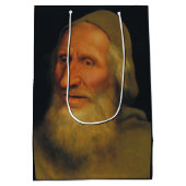 Hoofd van een oud Man (door Quentin Metsys) Medium Cadeauzakje (Achterkant)