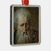 Hoofd van een oud Man Metalen Ornament (Rechts)