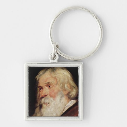 Hoofd van een oud Man Sleutelhanger (Voorkant)