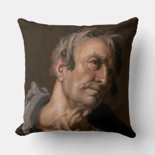 Hoofd van een oud Man van Abraham Bloemaert Kussen