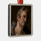 Hoofd van een oud Man van Abraham Bloemaert Metalen Ornament (Rechts)