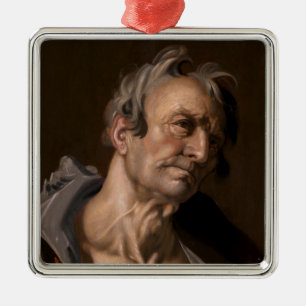 Hoofd van een oud Man van Abraham Bloemaert Metalen Ornament