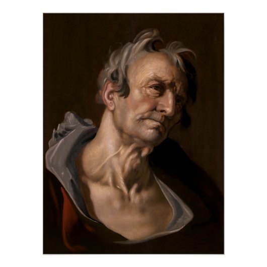 Hoofd van een oud Man van Abraham Bloemaert Perfect Poster (Voorkant)