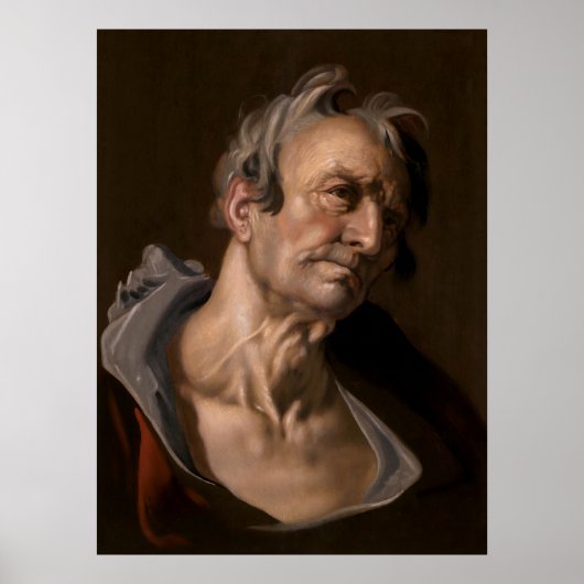 Hoofd van een oud Man van Abraham Bloemaert Poster (Voorkant)