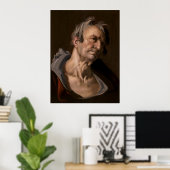 Hoofd van een oud Man van Abraham Bloemaert Poster (Thuiskantoor)