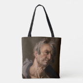 Hoofd van een oud Man van Abraham Bloemaert Tote Bag (Achterkant)