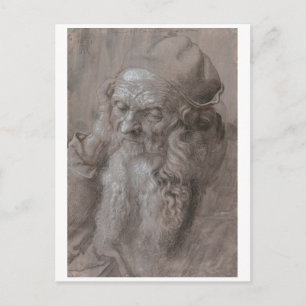 Hoofd van een oud Man van Albrecht Durer Briefkaart