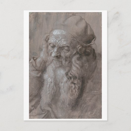 Hoofd van een oud Man van Albrecht Durer Briefkaart (Voorkant)