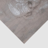 Hoofd van een oud Man van Albrecht Durer Tissuepapier (Detail)