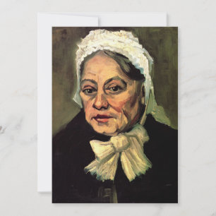 Hoofd van een Oud Woman White Pet van Vincent van 