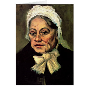 Hoofd van een Oud Woman White Pet van Vincent van 