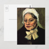 Hoofd van een Oud Woman White Pet van Vincent van  Briefkaart (Voorkant / Achterkant)