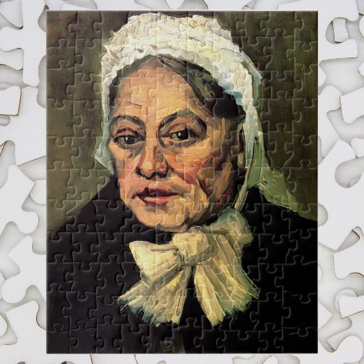 Hoofd van een Oud Woman White Pet van Vincent van Legpuzzel