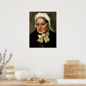 Hoofd van een Oud Woman White Pet van Vincent van  Poster (Keuken)