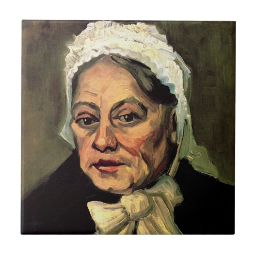 Hoofd van een Oud Woman White Pet van Vincent van Tegeltje (Voorkant)