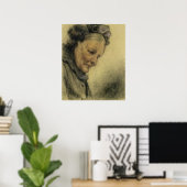 Hoofd van een oude dame poster (Thuiskantoor)