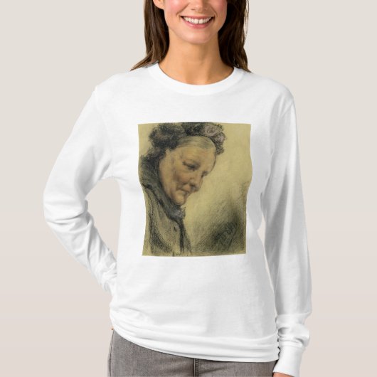 Hoofd van een oude dame t-shirt (Voorkant)