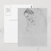 Hoofd van een oude vrouw in profiel door Gustav Kl Briefkaart (Voorkant / Achterkant)