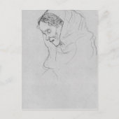 Hoofd van een oude vrouw in profiel door Gustav Kl Briefkaart (Voorkant)