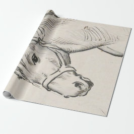 Hoofd van een paard (door Alfred Dehodencq) Cadeaupapier