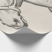 Hoofd van een paard (door Alfred Dehodencq) Cadeaupapier (Hoek)