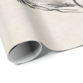 Hoofd van een paard (door Alfred Dehodencq) Cadeaupapier (Rol Hoek)