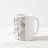 Hoofd van een paard (door Alfred Dehodencq) Koffiemok (Voorkant rechts)