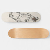 Hoofd van een paard (door Alfred Dehodencq) Persoonlijk Skateboard (Horizontaal)