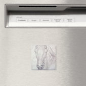 Hoofd van een paard magneet (Insitu (Vaatwasser))