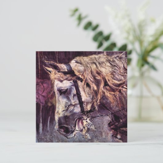 Hoofd van een paard van Giovanni Boldini,  kunst (Staand voorkant)