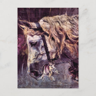 Hoofd van een paard van Giovanni Boldini,  kunst Briefkaart