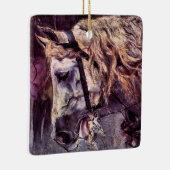 Hoofd van een paard van Giovanni Boldini,  kunst Keramisch Ornament (Rechts)