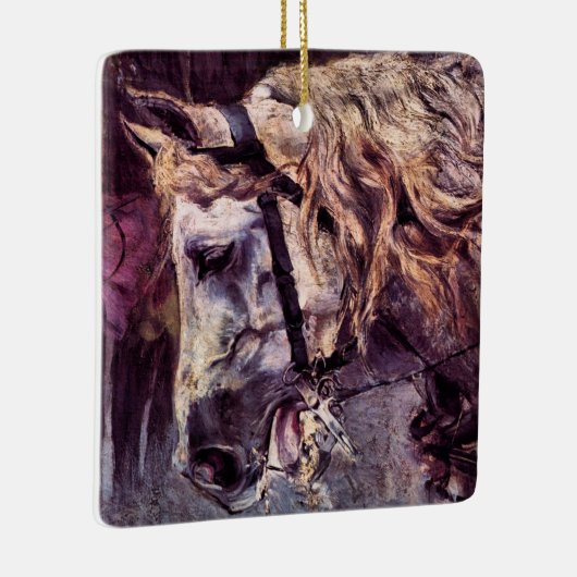 Hoofd van een paard van Giovanni Boldini, kunst Keramisch Ornament (Rechts)