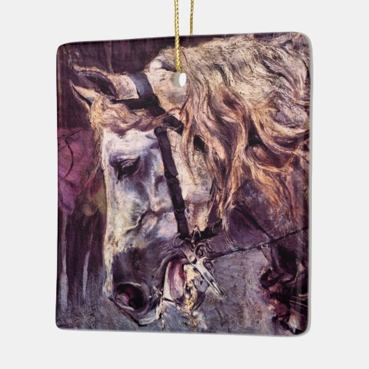 Hoofd van een paard van Giovanni Boldini,  kunst Keramisch Ornament (Links)