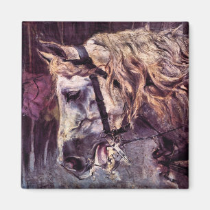 Hoofd van een paard van Giovanni Boldini,  kunst Magneet