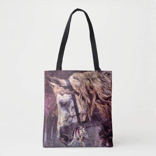 Hoofd van een paard van Giovanni Boldini,  kunst Tote Bag (Voorkant)