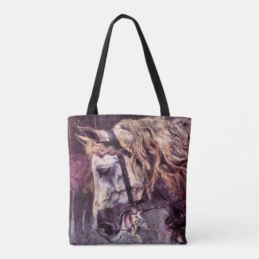 Hoofd van een paard van Giovanni Boldini,  kunst Tote Bag (Achterkant)